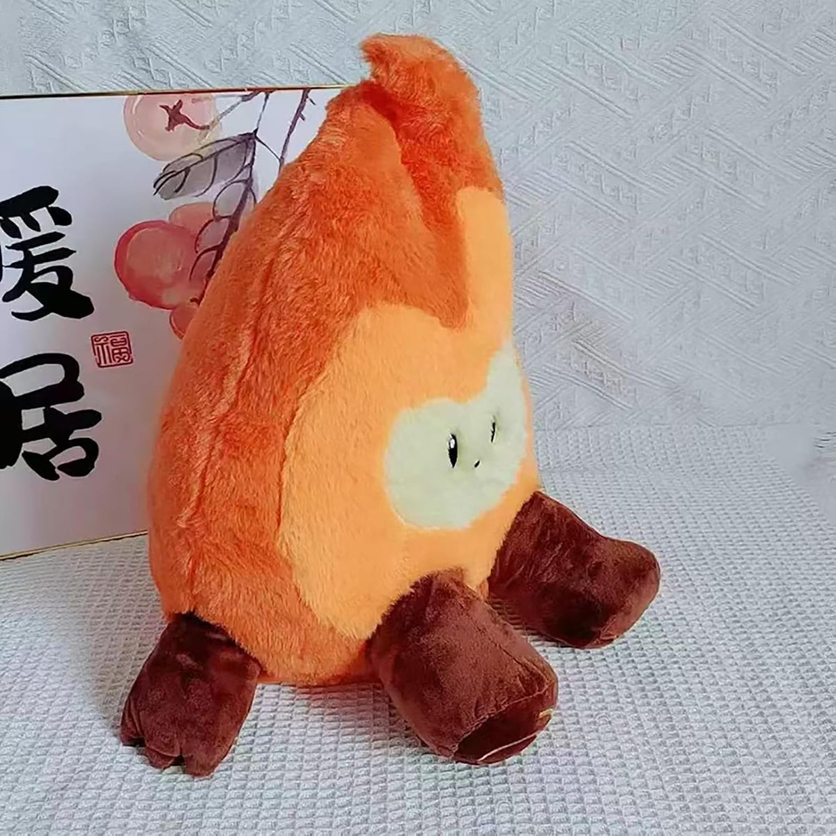 Simulation Campfire Plush Pillow, Bonfire Stuffed Plushie Toys Fake Fire Firewood Plush Pillow for Outdoor Camping Room Decor
