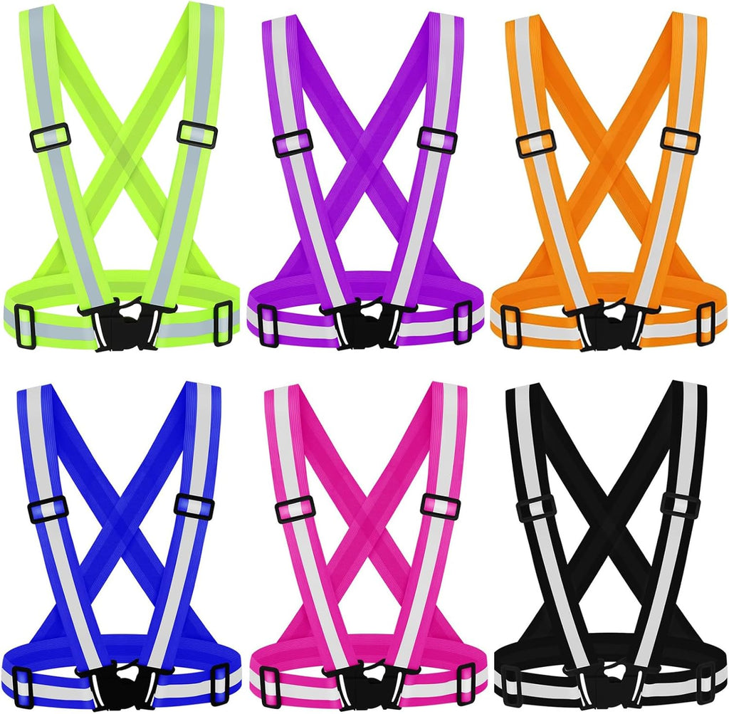 Reflective Vest Running Gear with Safety Straps