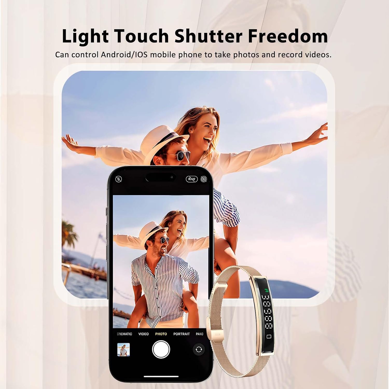 Smart Bracelet for Men Women with 2 Bands 24/7 Fitness Health Tracker