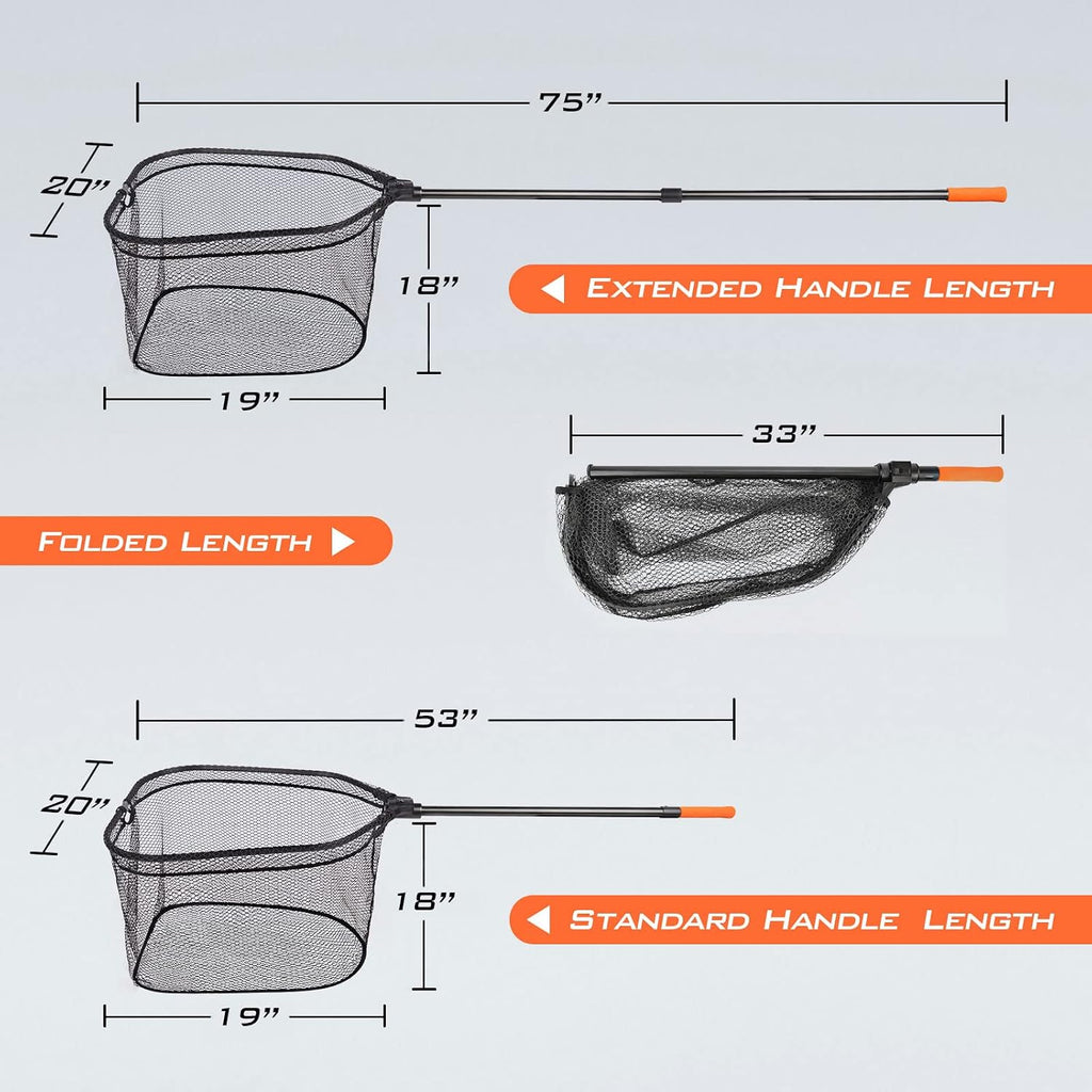 KastKing Brutus Fishing Landing Net with Extendable Handle