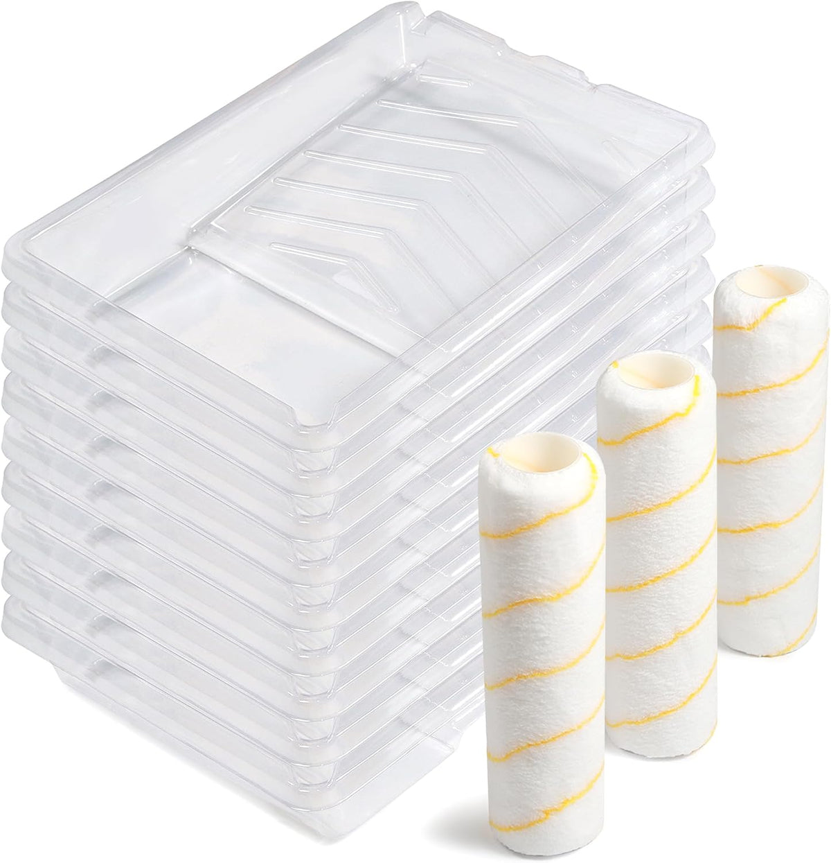 voomey 15 Pcs 6 Inch Paint Roller Kit with Small Paint Roller