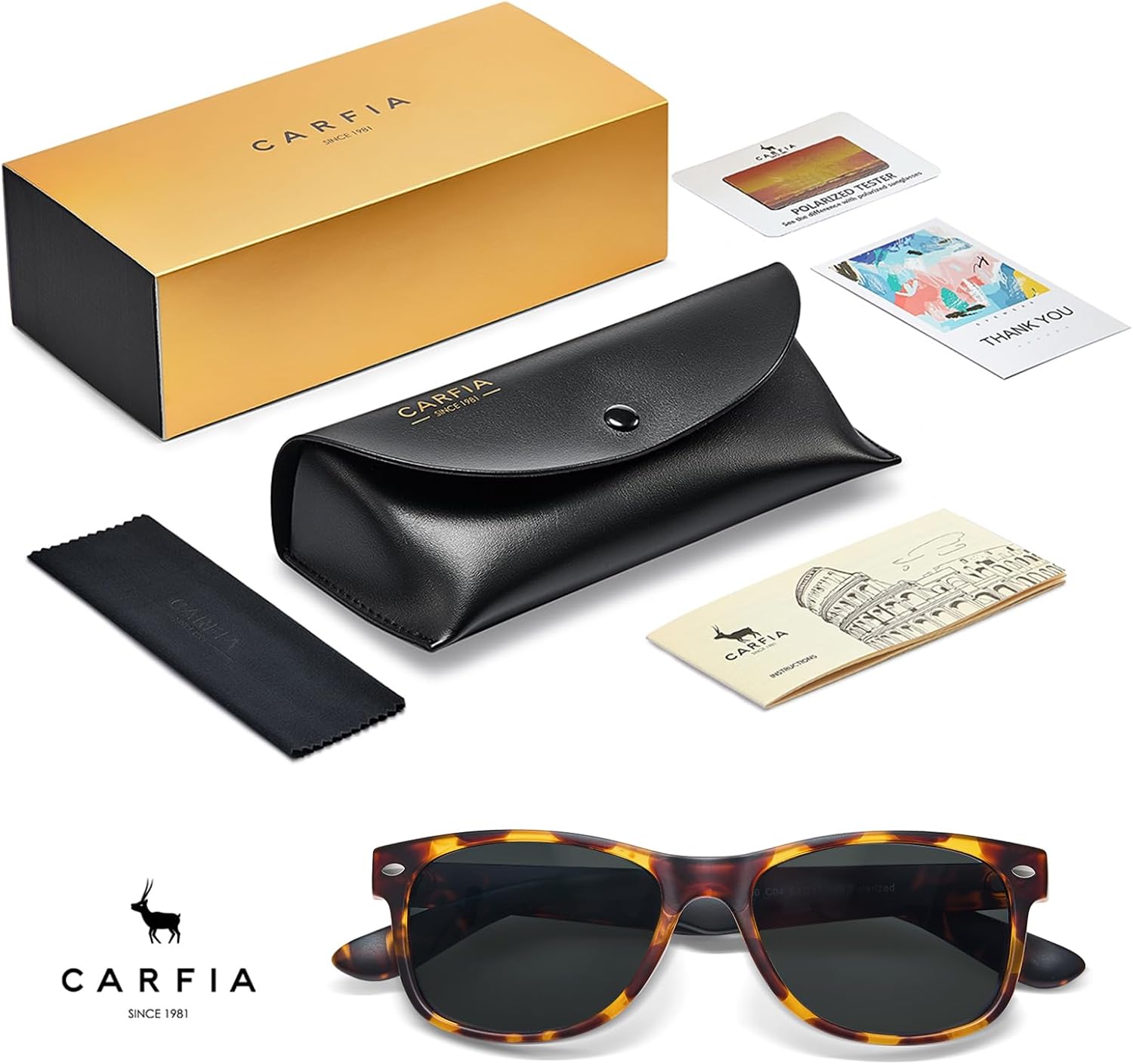 CARFIA Polarized Sunglasses Men Womens UV Protection,TR90 Lightweight Frame Sports Life Style Outdoor Running Sun Glasses