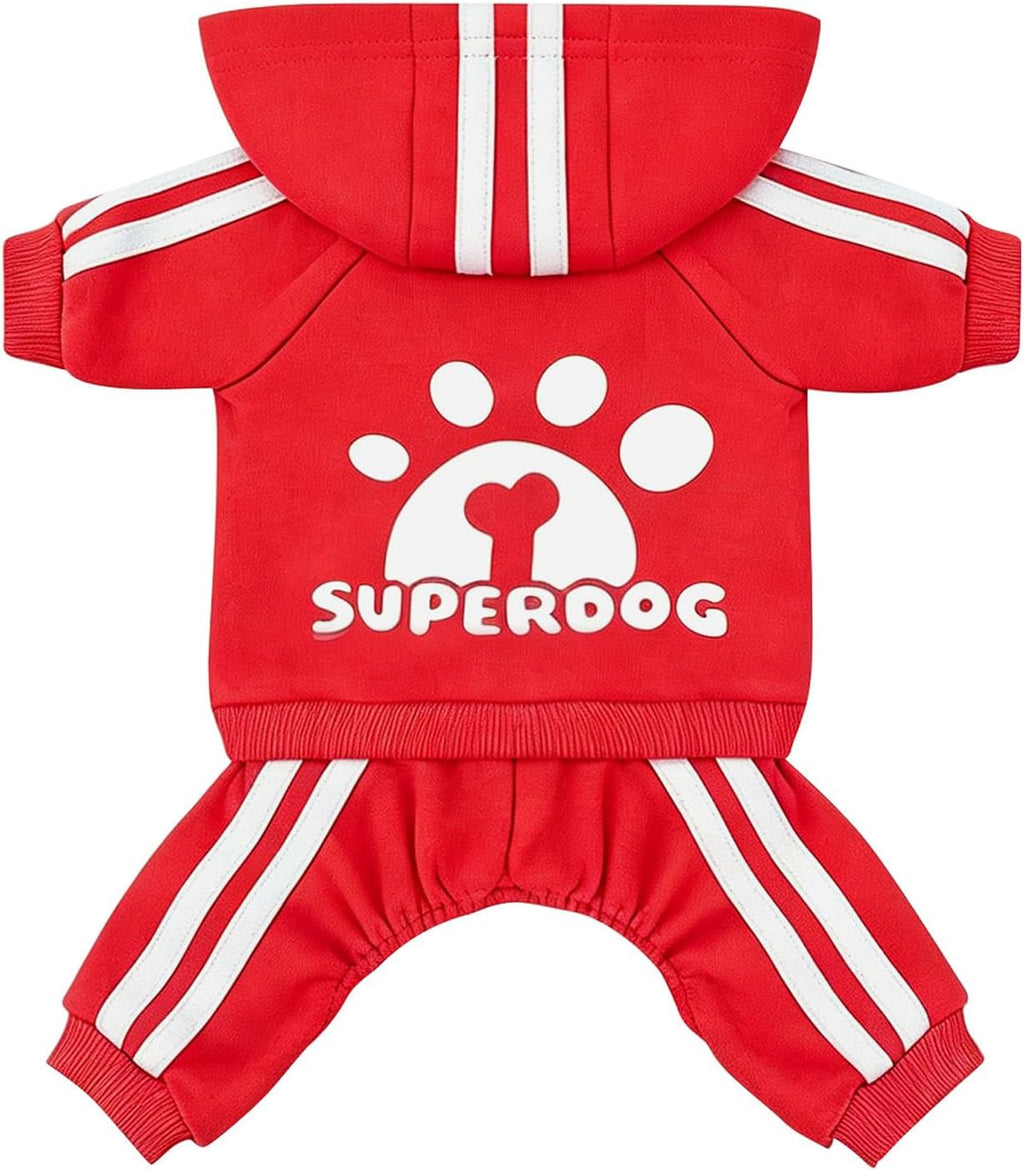 Dog Hoodie 4 Legs Jumpsuit Puppy Clothes Pullover Sweatshirt Pet Coat