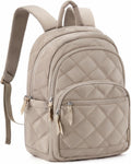 BAGSMART College Laptop Backpack,Cute Travel Backpack for Women,Quilted Computer Bookbag