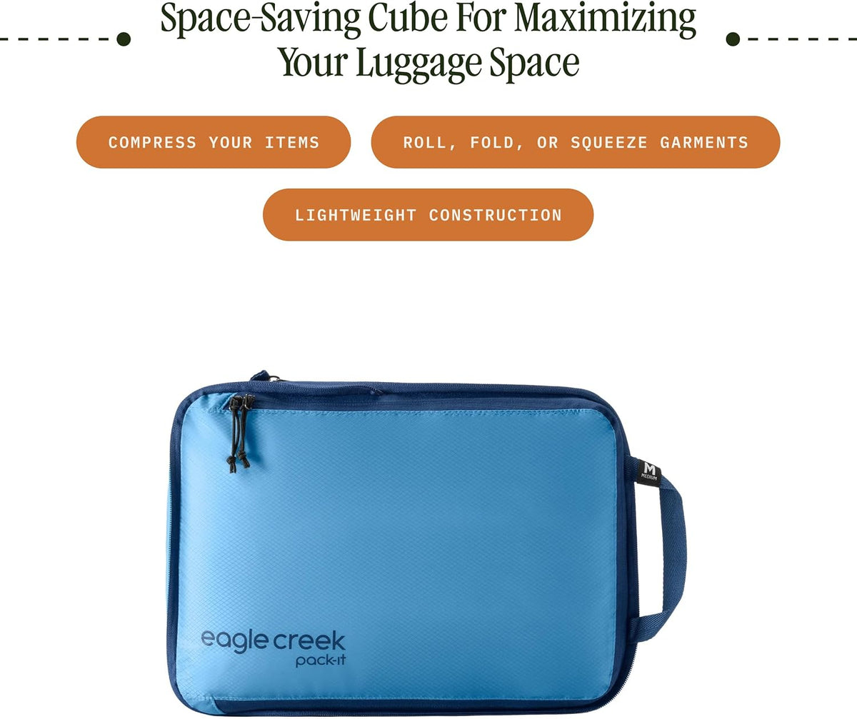 Eagle Creek Pack-It Specter Compression Packing Cubes - Durable, Ultra-Lightweight and Water-Resistant Ripstop Fabric Suitcase Organizer Bags for Clothing and Gear