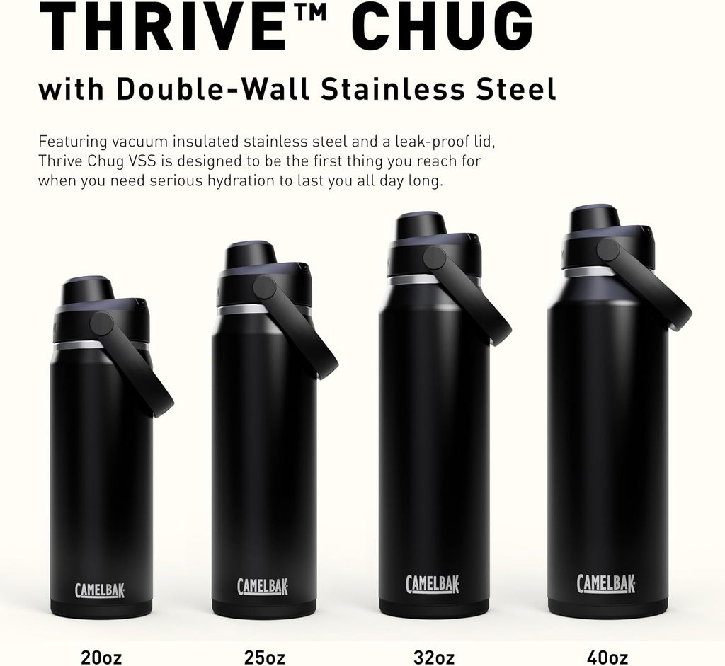CamelBak Thrive Chug Stainless Steel Water Bottle 32oz, Sky Blue