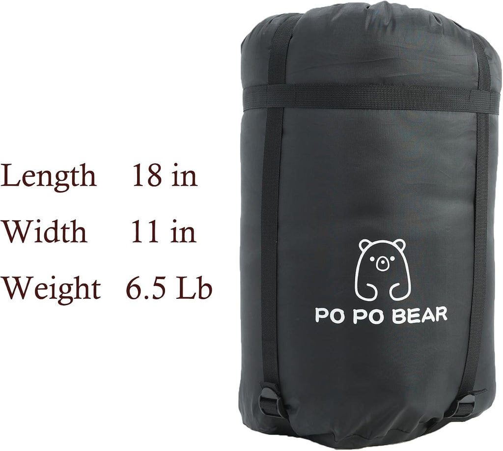 PO PO BEAR Sleeping Bag for Adults Tall and Big