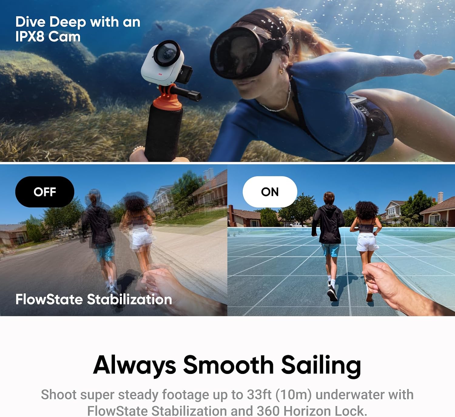 Insta360 GO Ultra Lifestyle Bundle - Small 4K Vlogging Camera, Hands-Free, POV Cam, 1/1.28" Sensor, 53g Lightweight, 156° FOV, 200 Min Battery Life, Care, Magnetic Wearable Action Camera for Sports