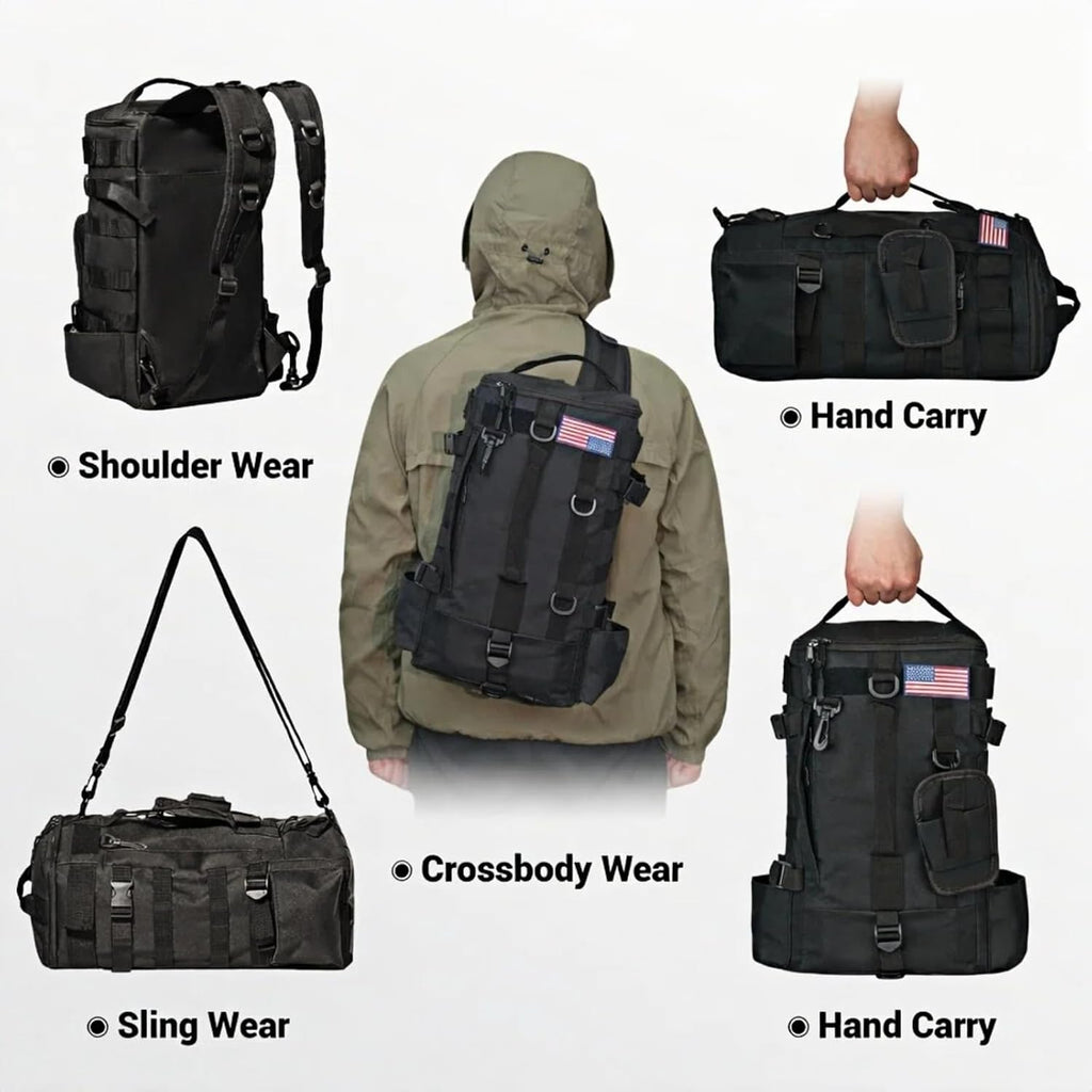 kokkoya Small Fishing Backpack with 2 Rod Holders, 16L Kayak Tackle Bag