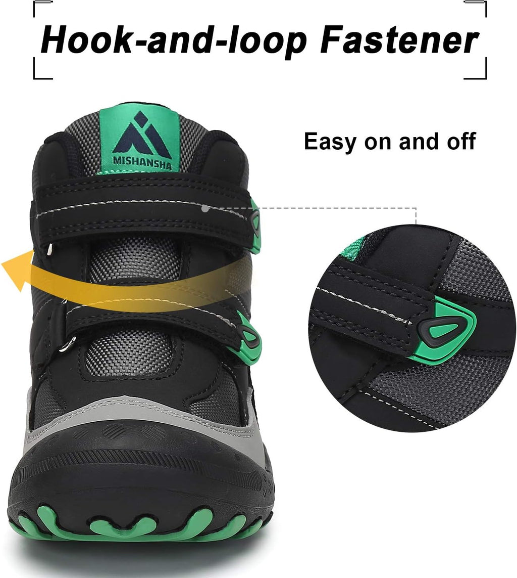 Mishansha Kids Hiking Boots Toddler Boys Girls Hiking Shoes Outdoor Trail