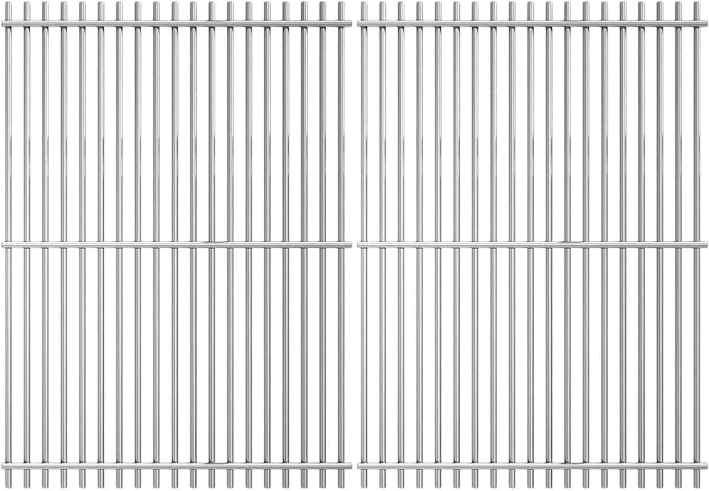 18.7" Cooking Grates for Weber Genesis GS4 Genesis II E-410, E-415, E-435, Genesis II LX E-440 Series Gas Grills, Heavy Duty Stainless Steel Grill Grates for Weber 66089 66097
