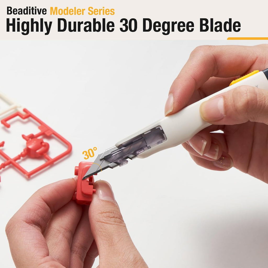 Beaditive High Precision Detail Craft Knife with 10 Blades - 30 Degree Blade Utility Knife - Art, Craft, Model Making
