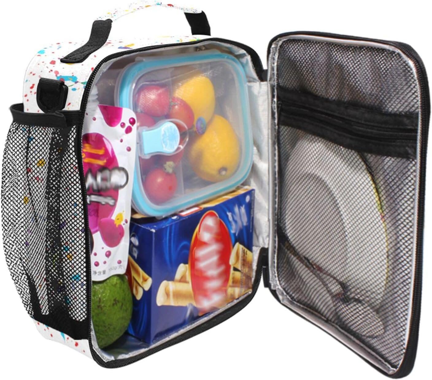 Baseballs Lunch Box Insulated Lunch Bag Cooler Tote Bag