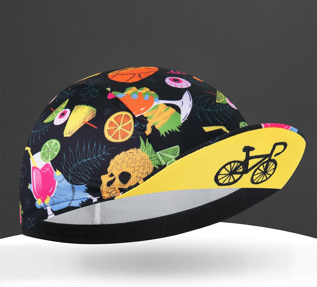 Cycling Cap for Man and Woman Cycling Hat Under Helmet-Polyester Breathable Sweat Absorbent