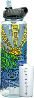 Epic Water Filters Nalgene OG Water Bottle with Filter, USA Made, BPA Free, Removes 99.99% Tap Water Contaminants, Forever Chemicals, IOC Art, 48 oz
