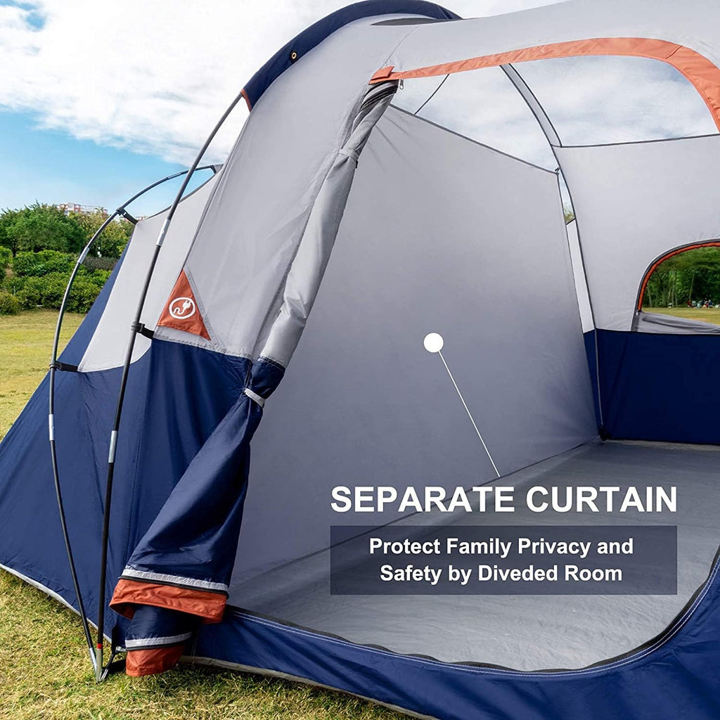 HIKERGARDEN 10 Person Tents for Camping Family Outdoor Dome Tent