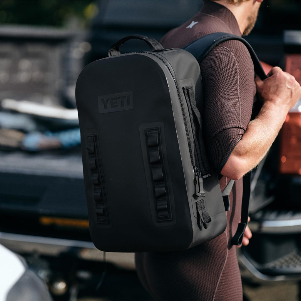 YETI Panga 28 Airtight Waterproof Submersible Backpack, Olive/King Crab Orange