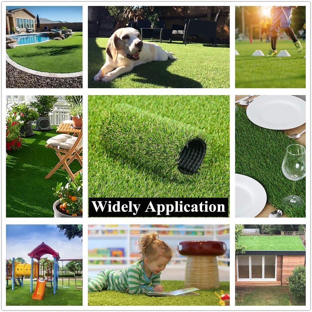 Artificial Grass Outdoor Rug, Synthetic Turf for Dog, Patio 3.3x5 ft