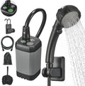 Portable Camping Shower, 6000mAh Rechargeable Outdoor Shower Pump