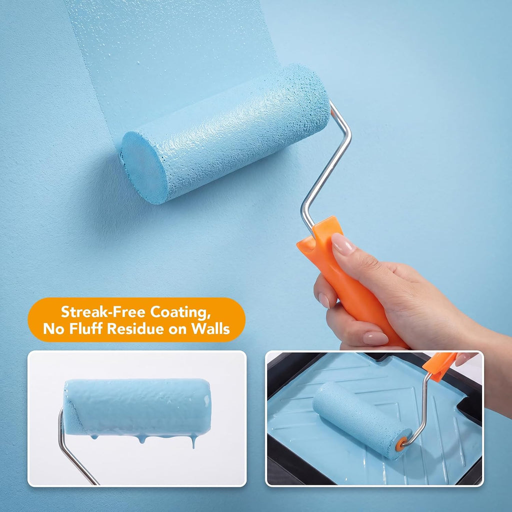 Foam Paint Roller Covers 4 Inch x 3/8 Inch 40 Pack