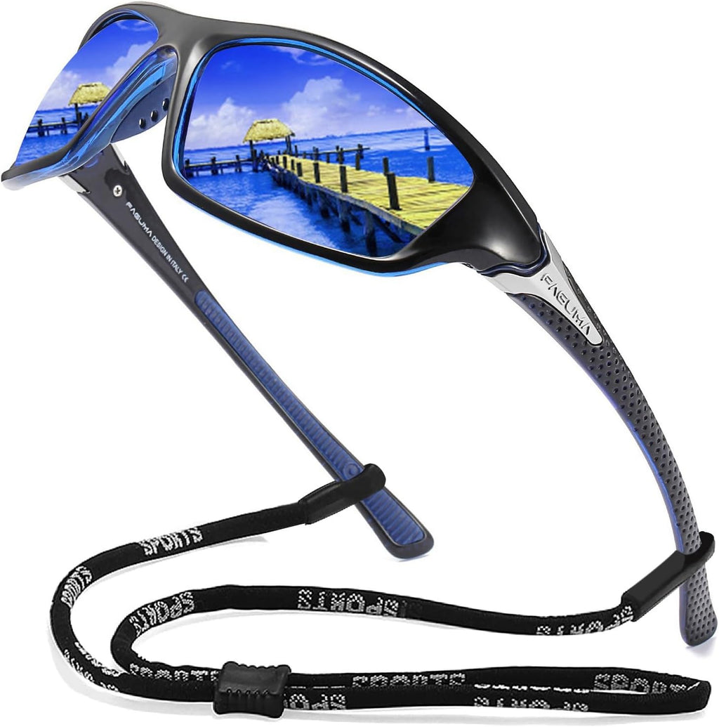 FAGUMA Sports Polarized Sunglasses For Men UV400 Protection
