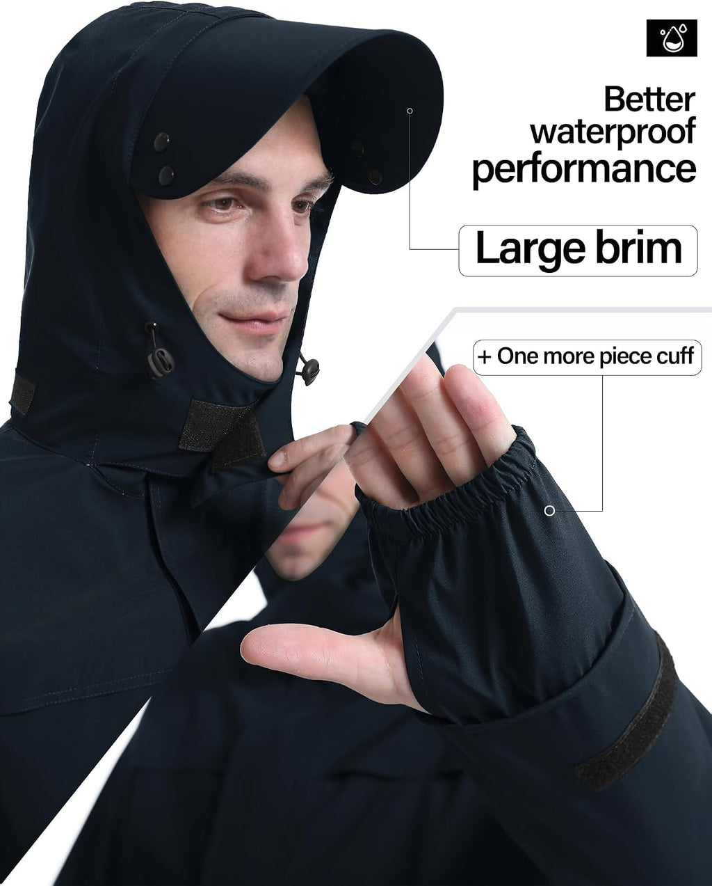 iCreek Rain Suit Waterproof Breathable Lightweight 2-Piece Rain Gear Unisex