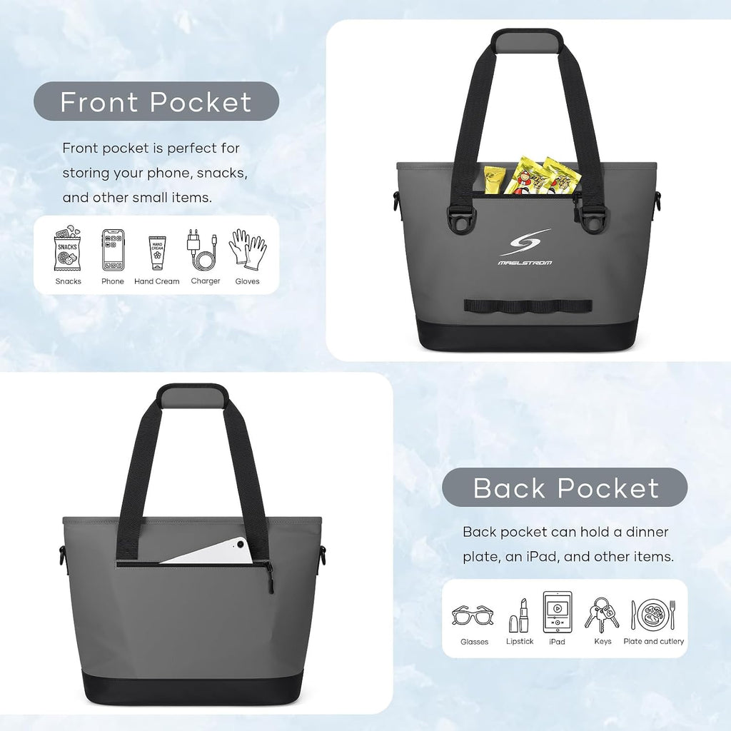 Maelstrom 30 Can Insulated Cooler Bag, Leakproof Soft Ice Chest