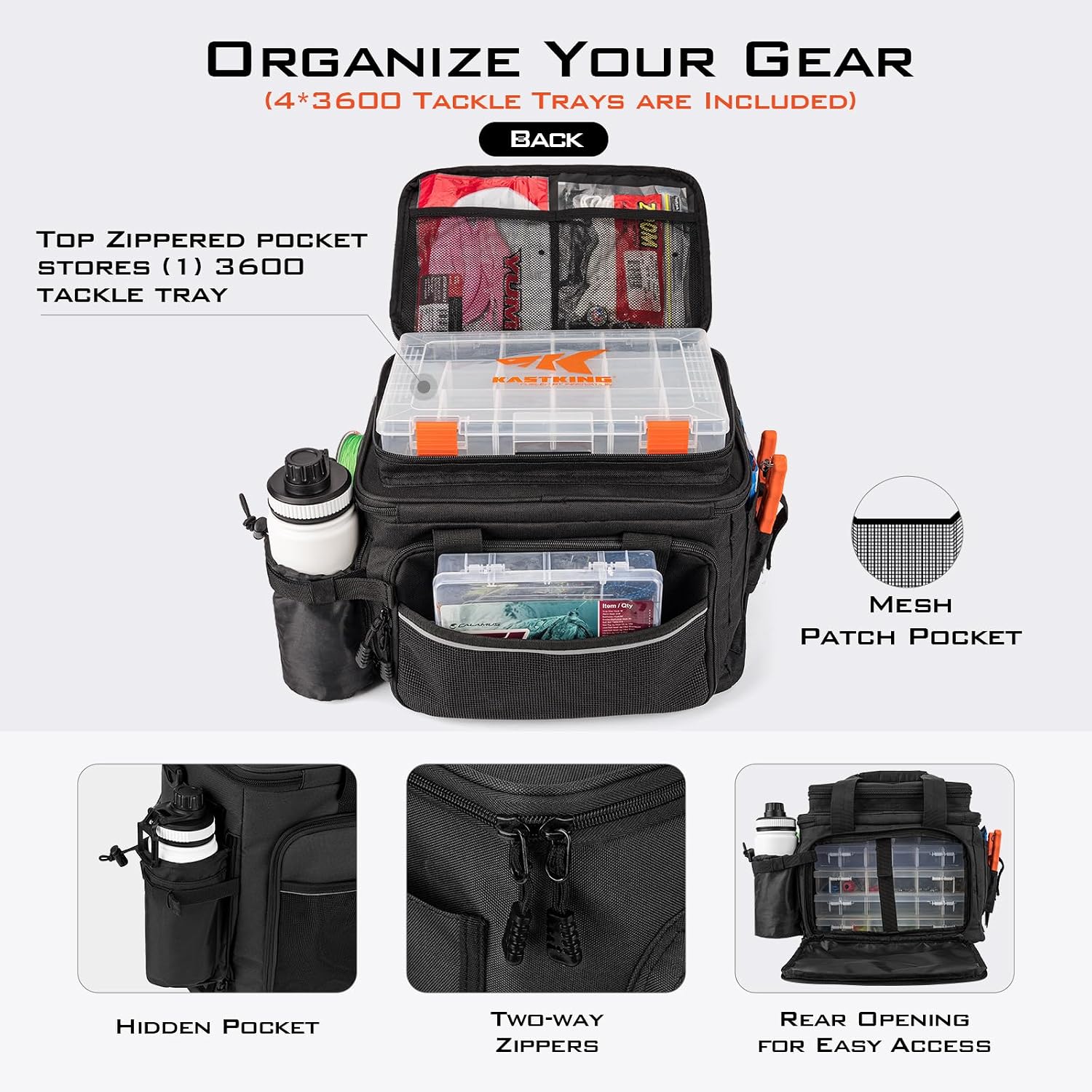 KastKing Karryall with Box Tackle Bag, Saltwater & Freshwater Gear Storage