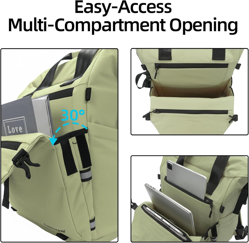 Besnfoto Camera Backpack, Expandable Roll Top Waterproof Photography Bag with Modular Dividers, Professional Camera Case for DSLR SLR Mirrorless Drones, Fits Up to 15.6 Inch Laptop