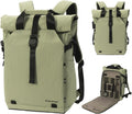 Besnfoto Camera Backpack, Expandable Roll Top Waterproof Photography Bag with Modular Dividers, Professional Camera Case for DSLR SLR Mirrorless Drones, Fits Up to 15.6 Inch Laptop