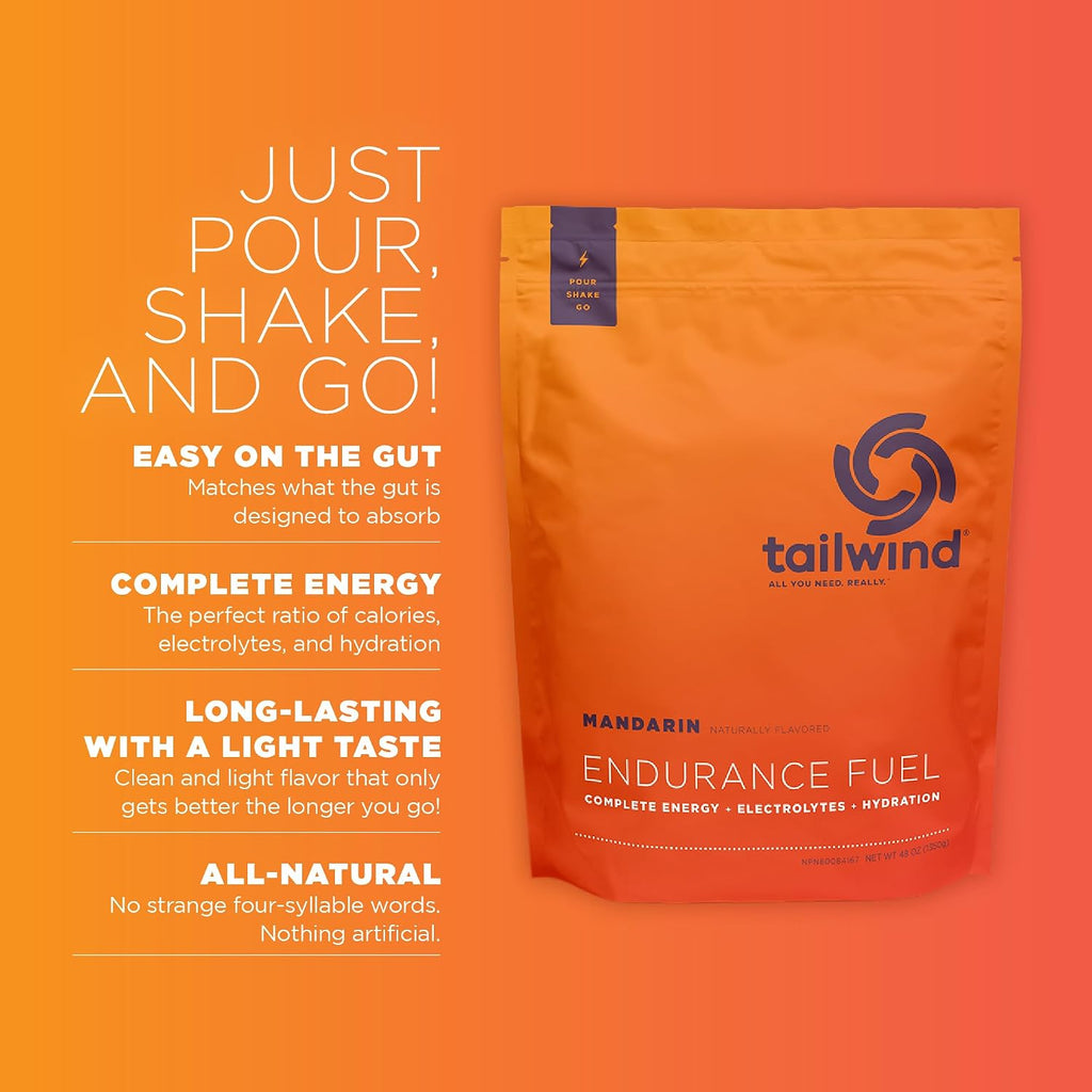 Tailwind Nutrition Endurance Fuel, Mandarin, 30-Serving Bag