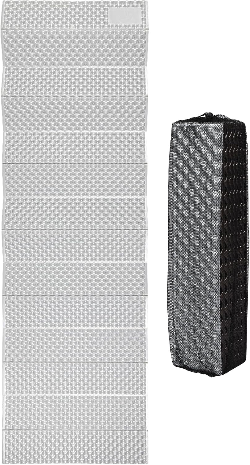 REDCAMP Foldable Foam Camping Pads for Sleeping, Waterproof Closed Cell Foam Camping Sleeping Pad - Ultra-Lightweight for Hiking & Backpacking, R-2.1 Insulated, Royal Blue/Grey/Green/Brown/Khaki