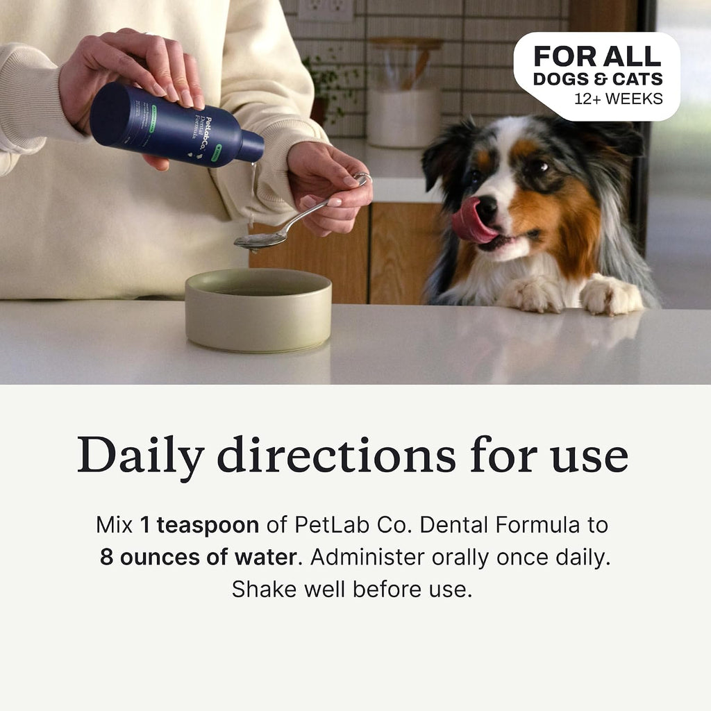 PetLab Co. Dental Formula for Dogs & Cats, Water Additive, 8 fl oz