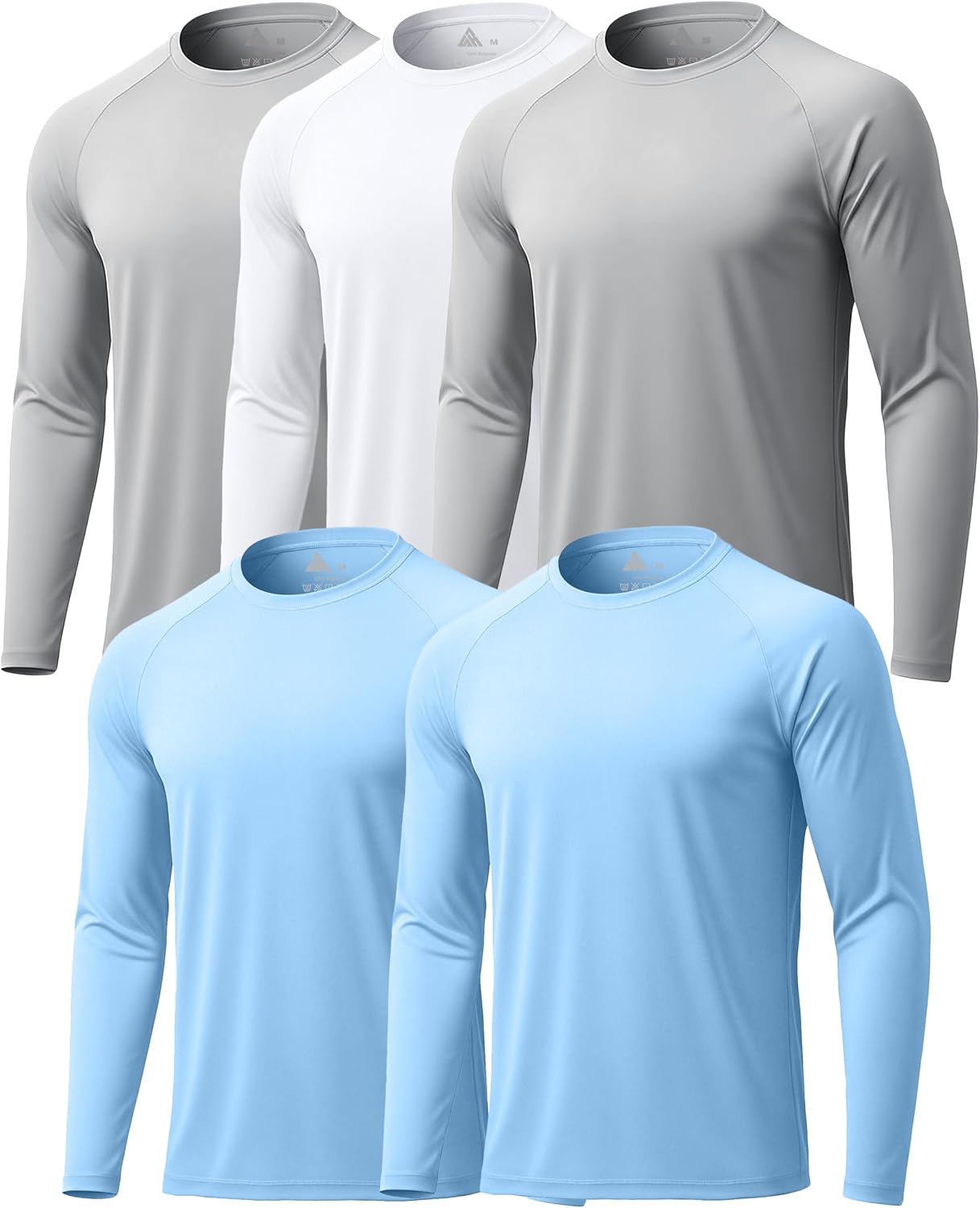 5 Pack Long Sleeve Shirts for Men