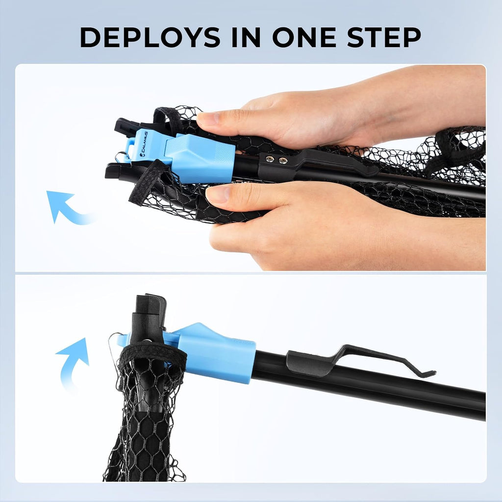 Calamus Triangle Fishing Net with Non-Slip Elastomer Handle