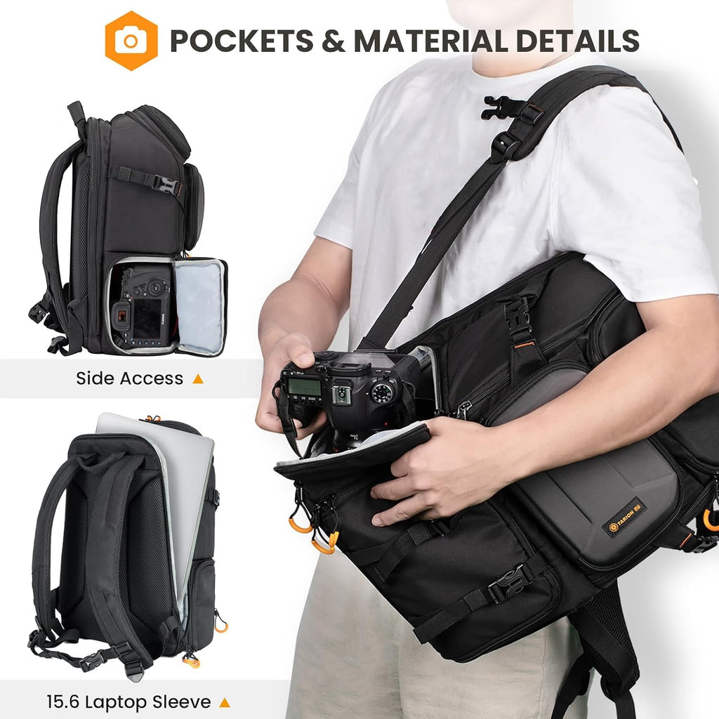 TARION Professional Camera Backpack for Photographers Medium 15L PBL