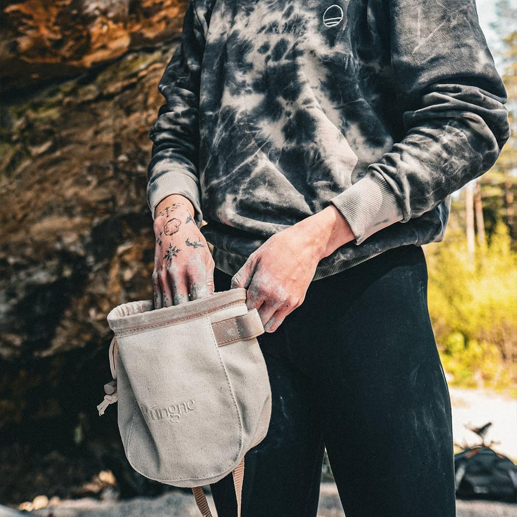 Rungne Chalk Bucket for Rock Climbing & Bouldering with Brush Holders
