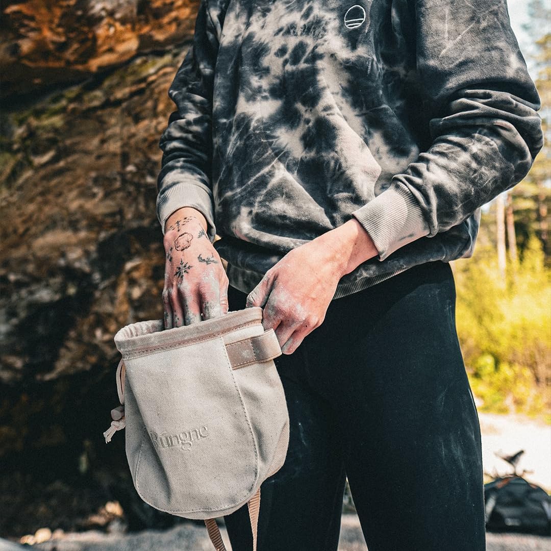 Rungne Chalk Bucket for Rock Climbing & Bouldering with Brush Holders