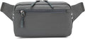 Mini Hiking Waist Bag, 3-Pocket 1.7L RFID Blocking Fanny Pack for Men Women (Grey)