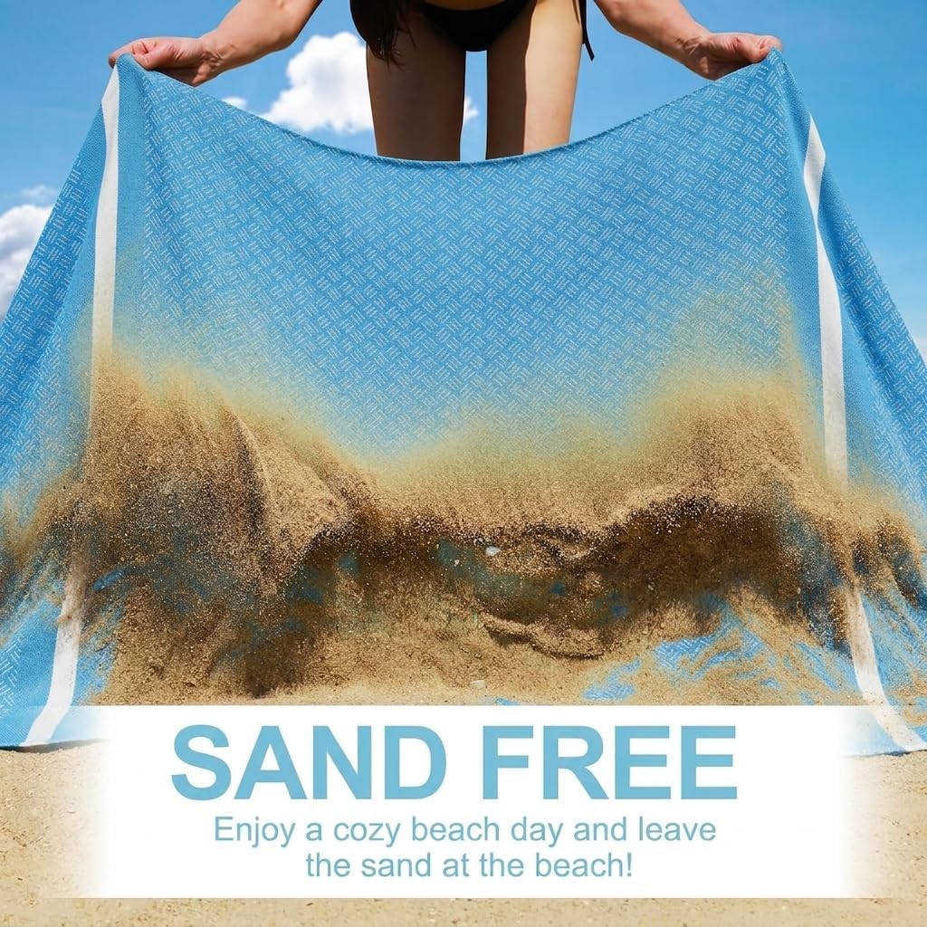 6 Packs Oversized Turkish Beach Towels Set Bulk Clearance Sand Free Pool Swim Bathroom Camp Large No Sand Towel Adults Travel Essentials Cruise Must Haves Accessories Vacation Stuff Green Yellow Set