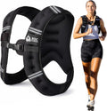 Roc Outdoors Weighted Vest W/ Rub-Free Technology for Woman and Men, 5lb/10lb/15lb/20lb/30lb Weight Vest with Reflective Stripe for Workout, Strength Training, Running, Walking, Fitness, Weight Training, Weight Loss, Weightlifting