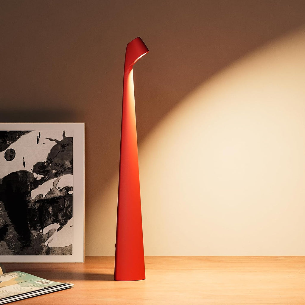HAPYGI Cordless Rechargeable Reading Metal Table Lamp, 3-Level Brightness