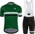 Coconut Ropamo CR Men's Cycling Jersey Set Road Bike Jersey Zipper Pocket Short Sleeves Cycling Kits Bib Shorts 3D Padded