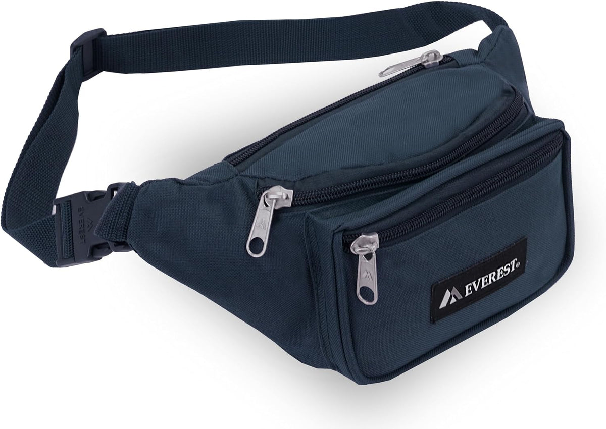 Everest Signature Waist Pack - Medium, Navy, One Size,044MD-NY