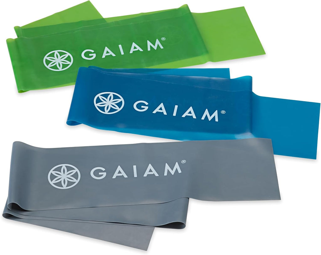 Gaiam Restore Strength and Flexibility Resistance Band Kit Set