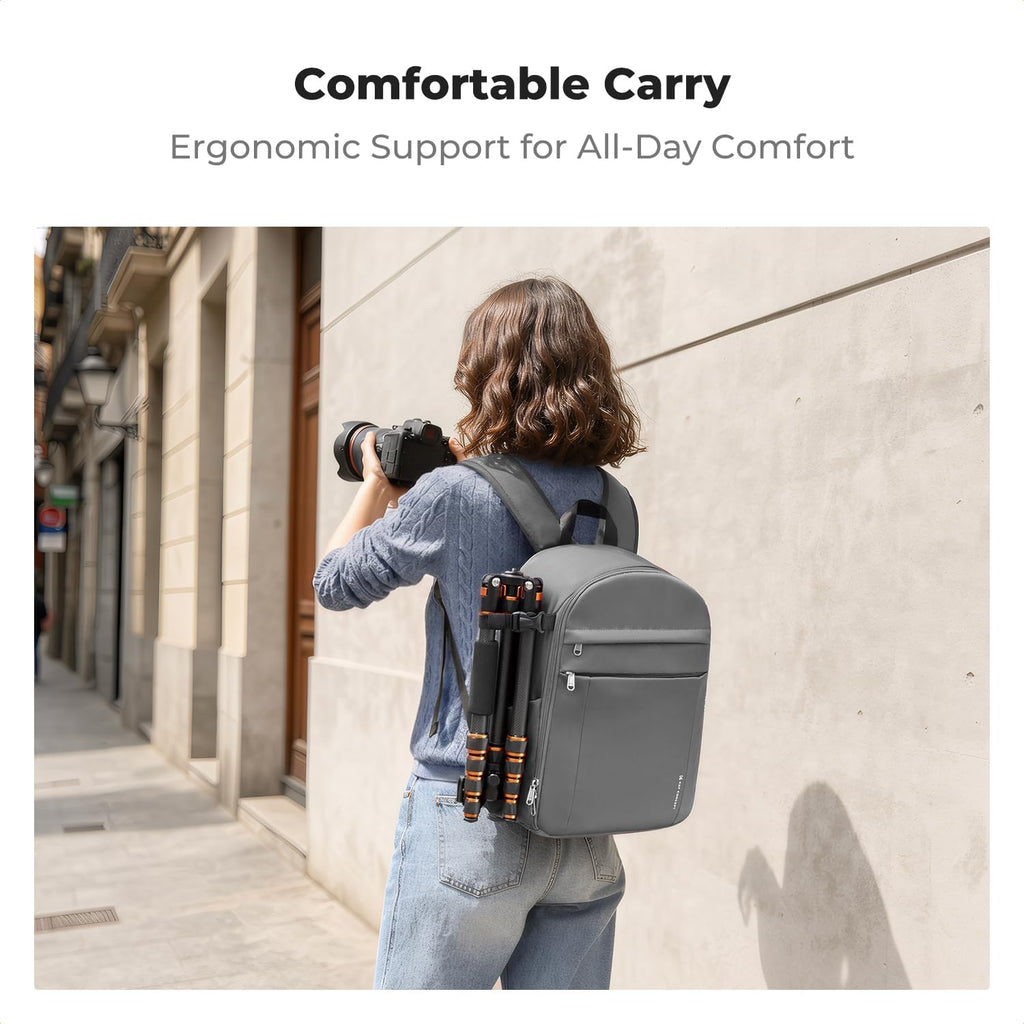 K&F CONCEPT Camera Backpack, DSLR/SLR/Mirrorless Photography Camera Bag