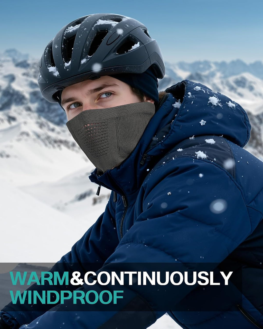 AOPREL Winter Neck Gaiter Breathable Neck Warmer Windproof Half-Face Mask