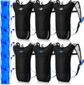 Reginary 6 Pack Hydration Backpack Set with 2l Water Bladder, Lightweight Water Backpack Outdoor for Hiking Hydration Pack with Water Bladder for Adults Running Cycling Biking