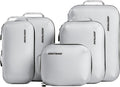 Aerotrunk Ultralight Compression Packing Cubes for Travel, 6-Pack, Grey