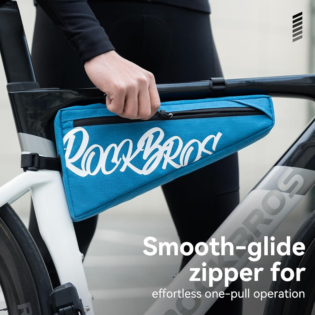 ROCKBROS Bike Frame Bag 1.9L Water-Resistant Slim Triangle Pouch